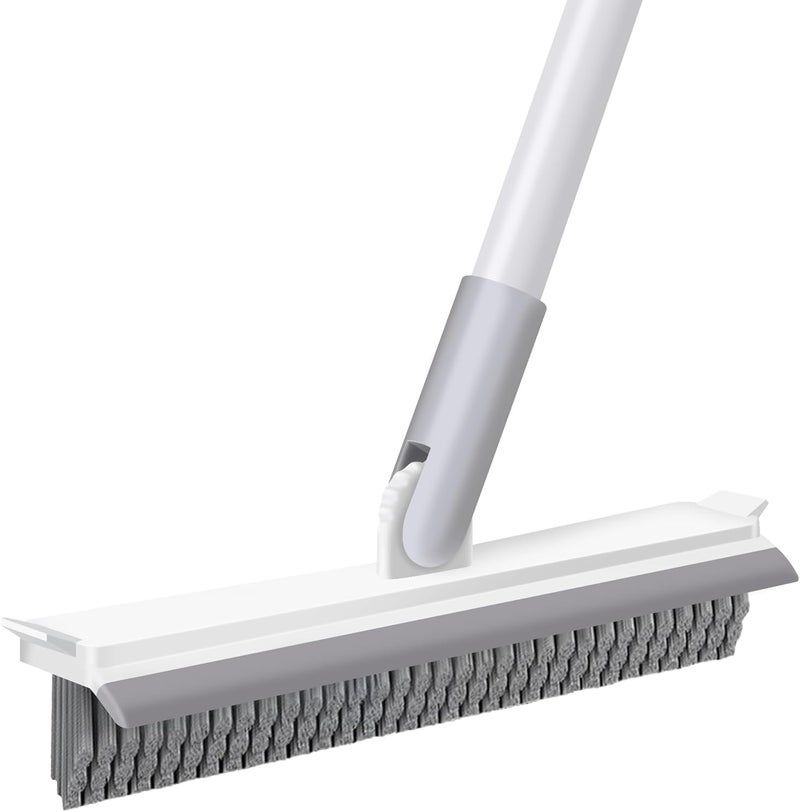 IVYROLL Grout Brush with Long Handle, Floor Cleaning Scrubber with Stiff Bristles for Tile Line, Shower, Crevice, Bathroom, Kitchen and Hard-to-Reach Corners - Image 1